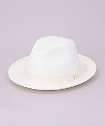 FINE MIDDLE BRIM 140338(58 WHITE x BLACK): ハット｜帽子通販